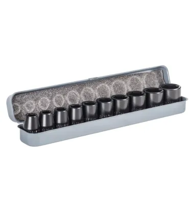 JUEGO 10 LLAVES VASO IMPACTO 1/2"