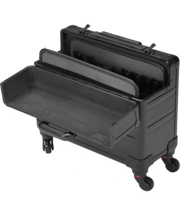 MALETA ALUMINIO TROLLEY  4 RUEDAS, APERTURA VERTICAL
