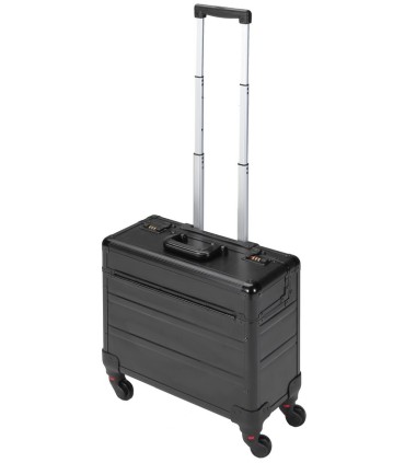 MALETA ALUMINIO TROLLEY  4 RUEDAS, APERTURA VERTICAL