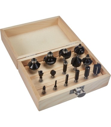 JUEGO 15 FRESAS MADERA Ø6MM