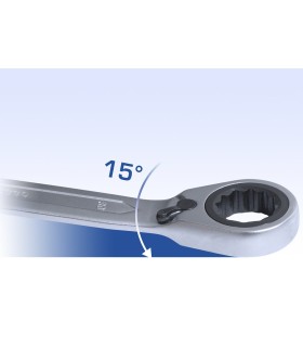J. 5 LLAVE MIXTA CARRACA 8-19mm LEVA CONMUTABLE BT13205