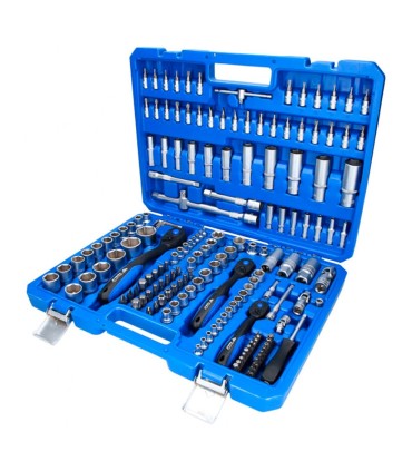 ESTUCHE LLAVES DE VASO 1/2"+3/8"+1/4" 172 piezas BTools