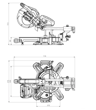 INGLETADORA TELESCOPICA METABO KGS18LTXBL216 Ø216