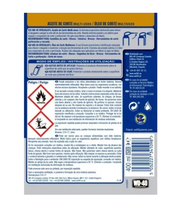 WD-40 Specialist Aceite de Corte 400ml Doble Acción
