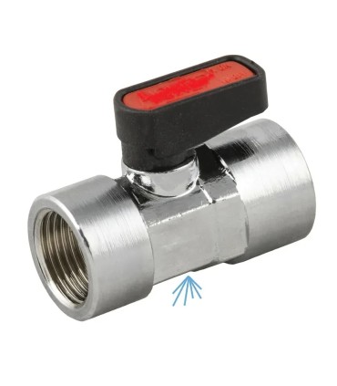 MINI VALVULA BOLA CON DESCARGA 1/4" 6600