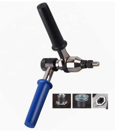 REMACHADORA MANUAL TUERCAS (M5-M12) Y PERNOS (M5-M8) COMPLETA