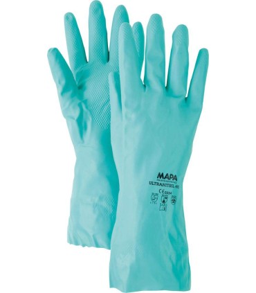 GUANTES LARGO DESTREZA NITRILO T8