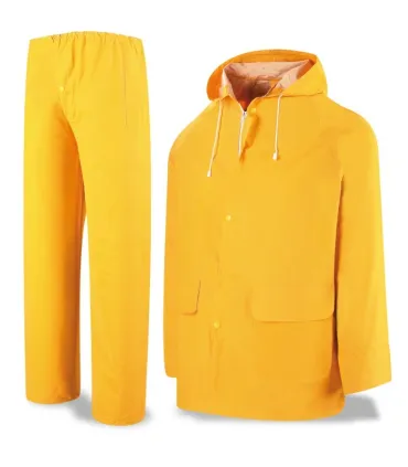 TRAJE IMPERMEABLE AMARILLO C/SOPORTE TM