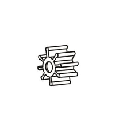 TURBINA BOMBA NEOPRENO 40x19 EJE 10