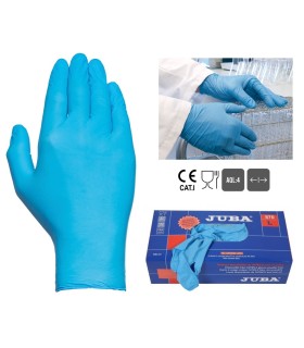 CAJA 100 GUANTES NITRILO SIN POLVO AZUL ECO TS 571