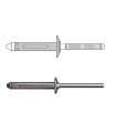 REMACHE BULB-TITE ALUMINIO 7.7X27.7/ C.ANCHA + JUNTA