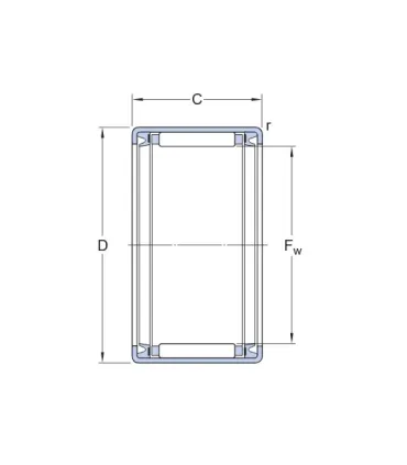 CASQUILLO DE AGUJAS HK-1516-2RS 15x21x16