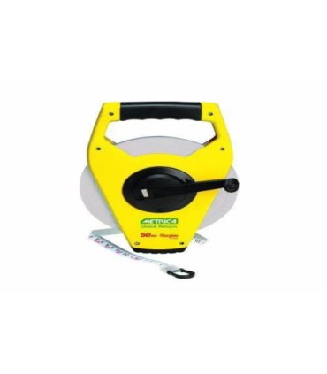 CINTA METRICA FIBRA 50m.  CON MANGO