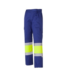 PANTALÓN LARGO MULTIBOLSILLOS COMBINADO ALTA VISIBILIDAD