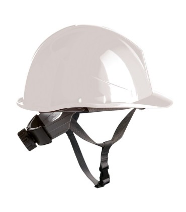CASCO BLANCO CON RUEDA+ BARBOQUEJO EN397