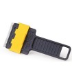 RASQUETA PLAST INOFIX NEGRO-AMARILLO