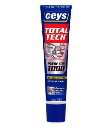 TUBO ADHESIVO SELLADOR T-TECH TRANSPARENTE 125 ml