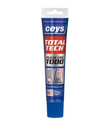TUBO ADHESIVO SELLADOR T-TECH TRANSPARENTE 125 ml