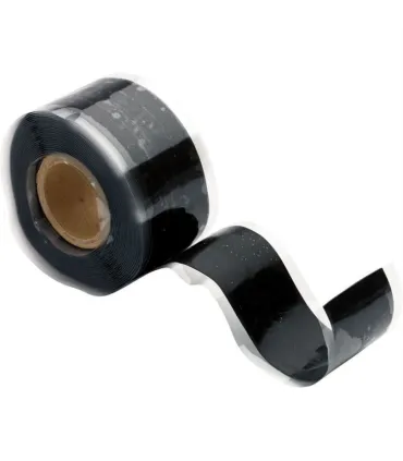 ROLLO CINTA REPARACION SILICONA AUTOSOLDABLE NEGRA 25mm x 10m