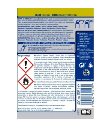 WD-40 Specialist Grasa en Spray 400ml Doble Acción