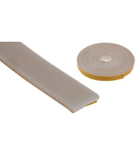 MT.PERFIL SILICONA ATOXICA BLANCA CEL 8ShA C/ ADHESIVO 25x10mm