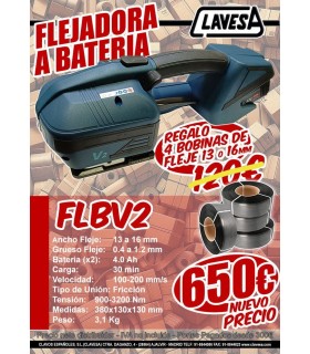 FLEJADORA A BATERIA FLGK-V2 CLAVESA CON 4 BOBINAS