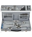 KIT 44 PIEZAS JUEGOS MACHO+COJINETE+BROCAS HSS M3-M12
