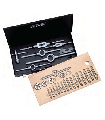 JUEGO MACHOS Y COJINETES PULGADAS NPT 1/8"-1" (6 MEDIDAS)