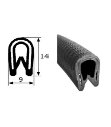 METRO PERFIL TIPO "U" ALMA METAL 14x9  Int. 1-4mm