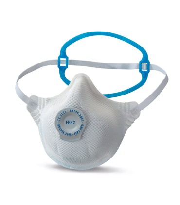 MASCARILLA MOLDEX FFP2  C/VALVULA+ARNES ref,2495