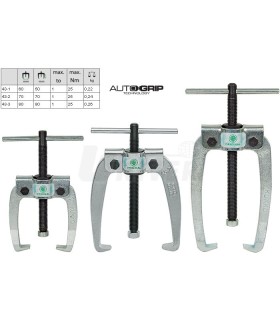 EXTRACTOR 2 BRAZOS AUTOCENTRANTE 80x80mm