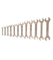 JUEGO 12 LLAVES PLANA FIJA BRONCE ANTICHISPA 6x7-30x32