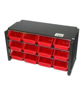 ESTANTE CLASIFICADOR APILABLE 12 CAJONES