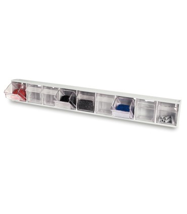 CONTENEDOR BASCULANTE 9 CAJONES GRIS