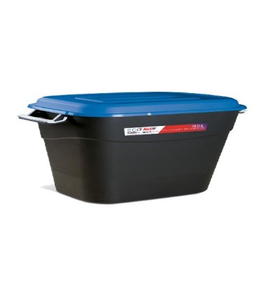 CONTENEDOR RESIDUOS 95L NEGRO/ AZUL