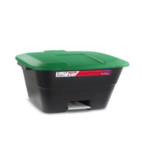 CUBO PLASTICO 50lts  PEDAL+TAPA VERDE