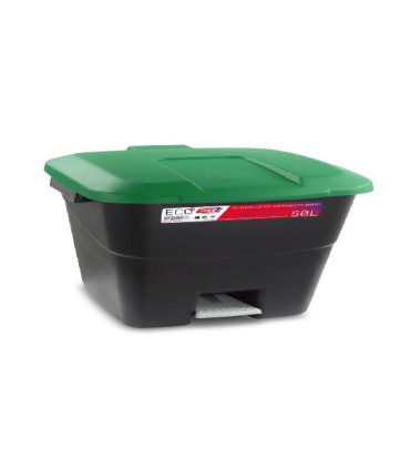 CUBO PLASTICO 50lts  PEDAL+TAPA VERDE