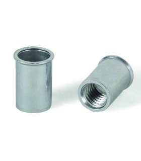 TUERCA REMACHABLE ACERO LISA SIN VALONA M6 (0,5-3mm)