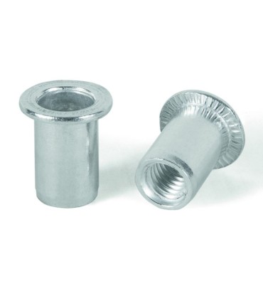 TUERCA REMACHABLE ACERO LISA CON VALONA M5 (0,5-3mm)