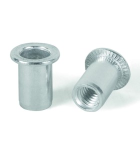 TUERCA REMACHABLE ACERO LISA CON VALONA M10 (1-3,5mm)