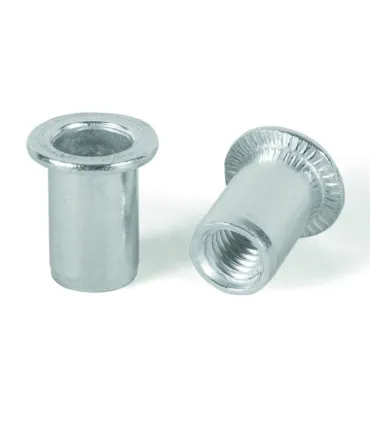 TUERCA REMACHABLE ACERO LISA CON VALONA M10 (1-3,5mm)