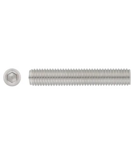ESPÁRRAGO ALLEN PLANO DIN 913 INOX A4
