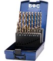 JUEGO 19 BROCAS DIN338N HSSE COBALTO 1-10x 0,5mm