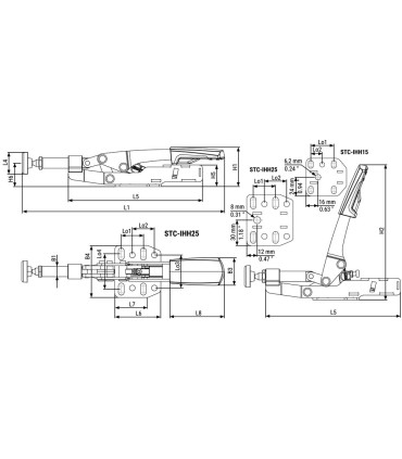 BRIDA AMARRE RAPIDA HORIZONTAL IHH25 0-35MM AUTOAJUSTABLE