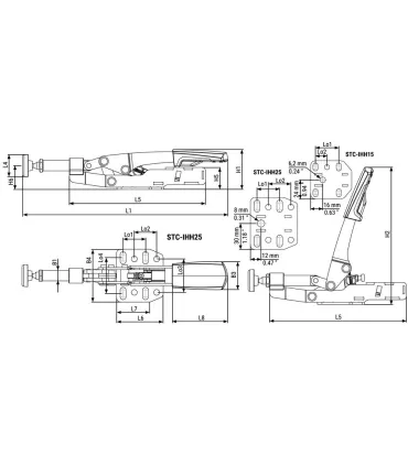 BRIDA AMARRE RAPIDA HORIZONTAL IHH25 0-35MM AUTOAJUSTABLE