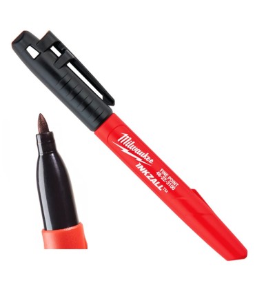 ROTULADOR FINO 1mm MILWAUKEE COLOR NEGRO
