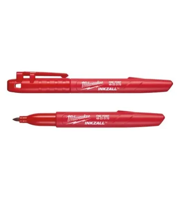 ROTULADOR FINO 1mm MILWAUKEE COLOR ROJO