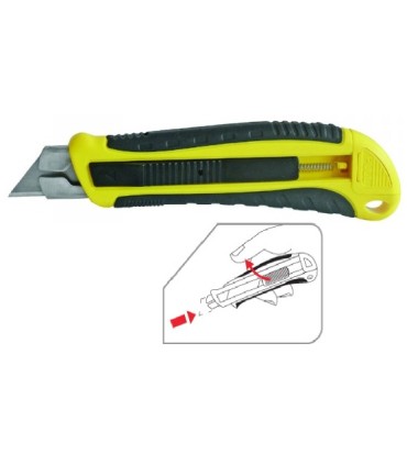 CUTER SEGURIDAD RETRACTIL 18MM