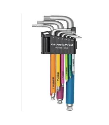 Juego de llaves Acodadas hexag. cromáticas 1.5-10 mm 9 pcs GEDORE