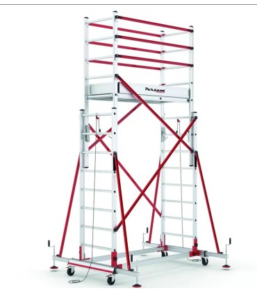 ANDAMIO MOVIL PROFESIONAL TELESCOPICO TRABAJO 3,35-4,75 Mts